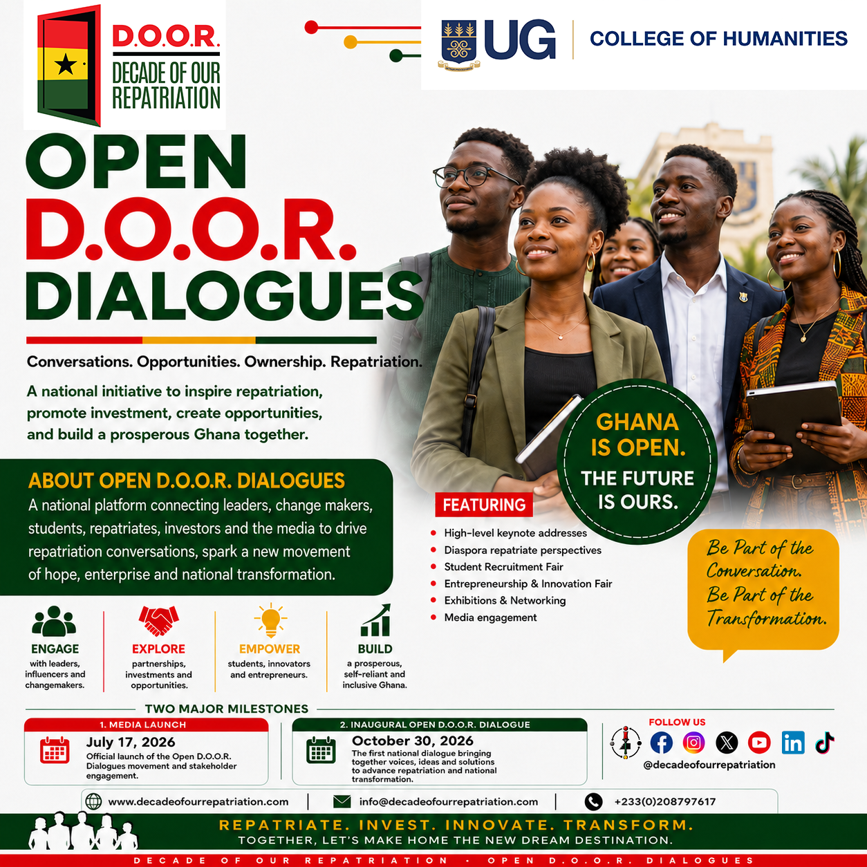Open D.O.O.R. Dialogues flyer – Media Launch