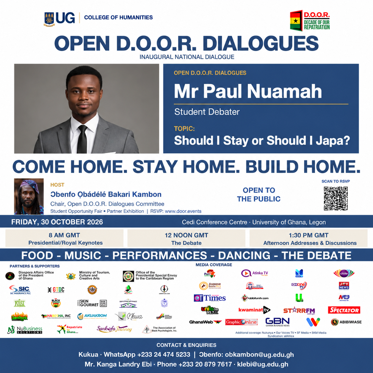 Mr Paul Nuamah — Should I Stay or Should I Japa? student debater