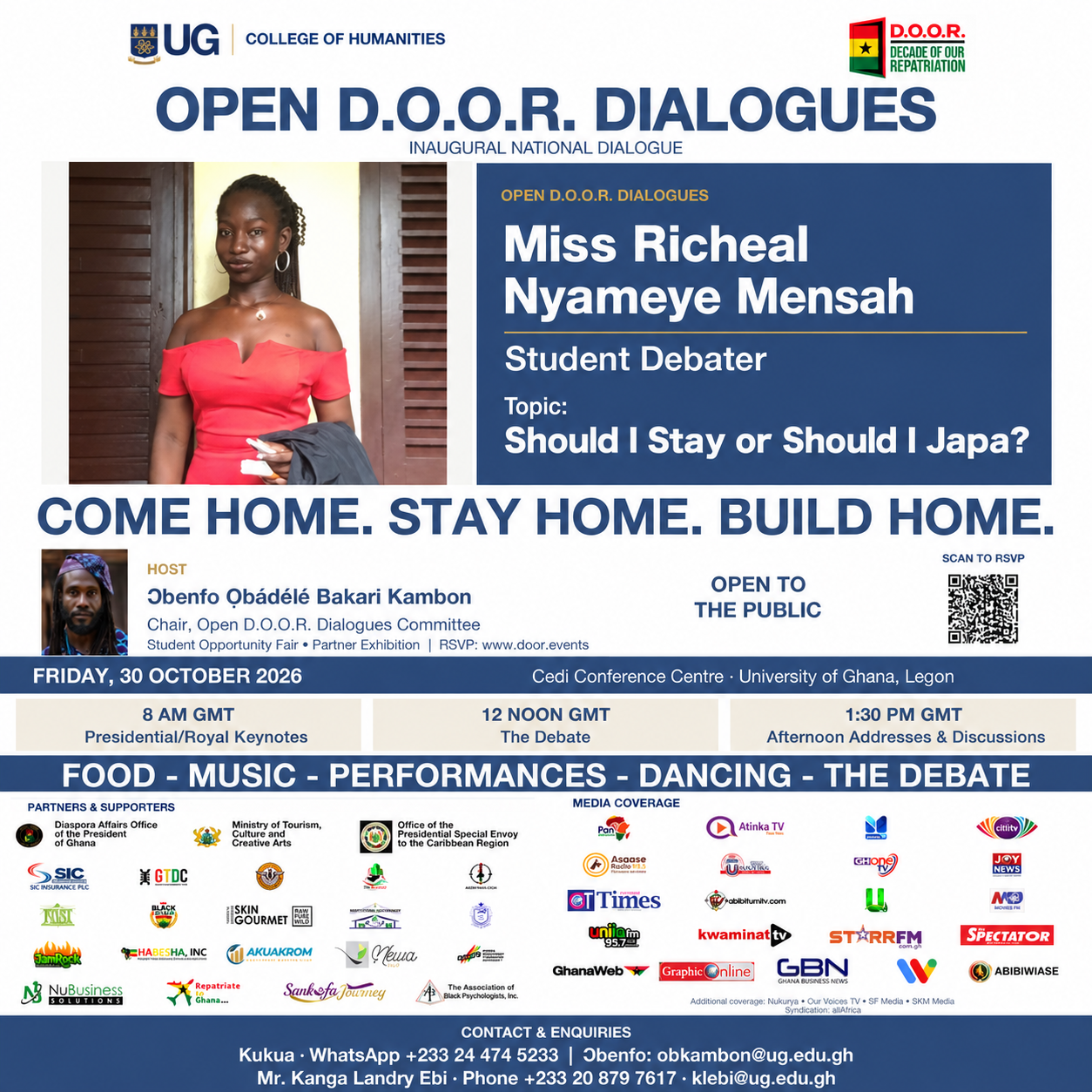 Miss Richeal Nyameye Mensah — Should I Stay or Should I Japa? student debater