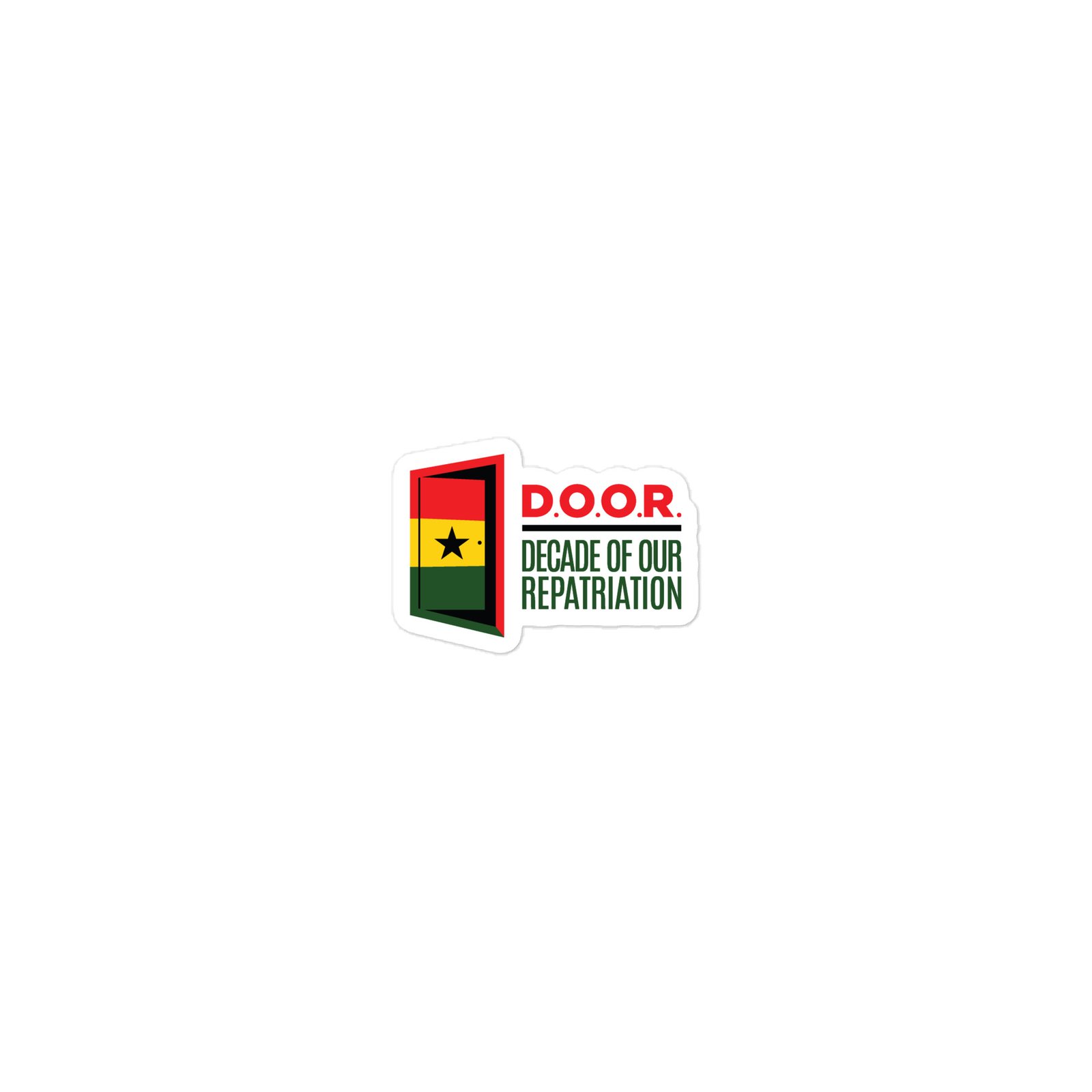 D.O.O.R. Die-Cut Stickers - Image 2
