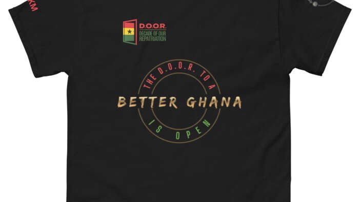 D.O.O.R. Better Ghana Unisex Classic T-Shirt - Black
