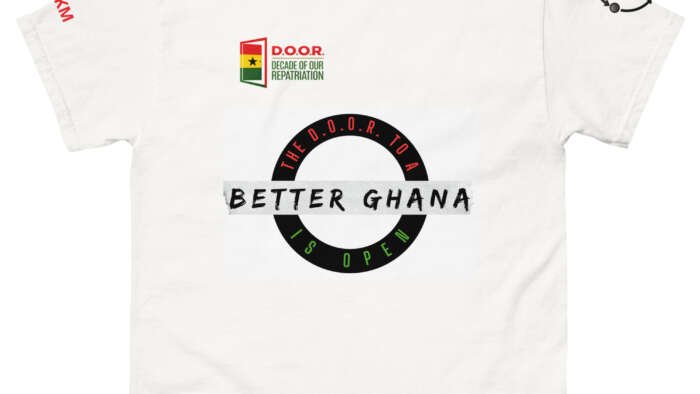 D.O.O.R. Better Ghana Unisex Classic T-Shirt - White