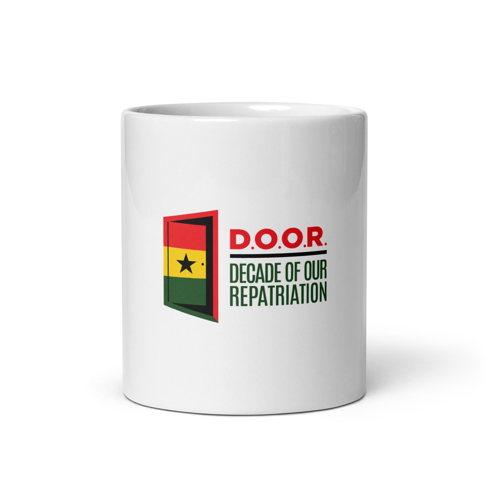 D.O.O.R. White Glossy Mug - Image 4