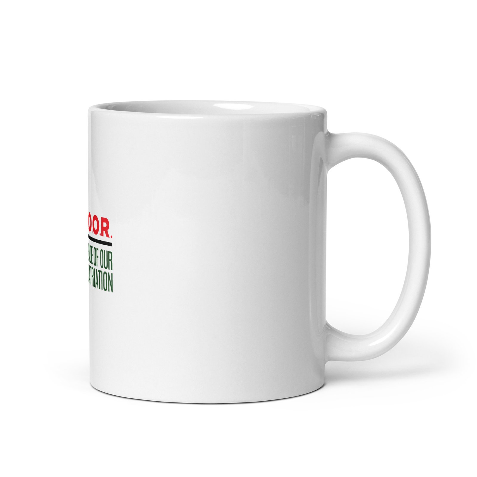 D.O.O.R. White Glossy Mug - Image 2