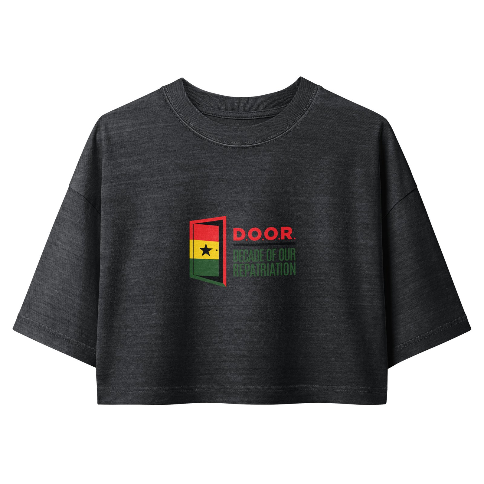 Women’s garment dye cropped tee