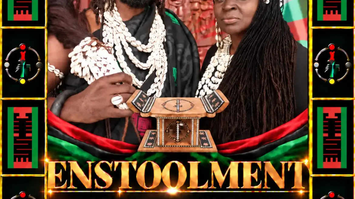 Enstoolment of Ɔbenfo Ọbádélé Kambon as Apagyahene and Sunsum Ɔsahene and Ɛna KalaAkosua Kambon as Apagyahemmea of Akuapem Mampɔn