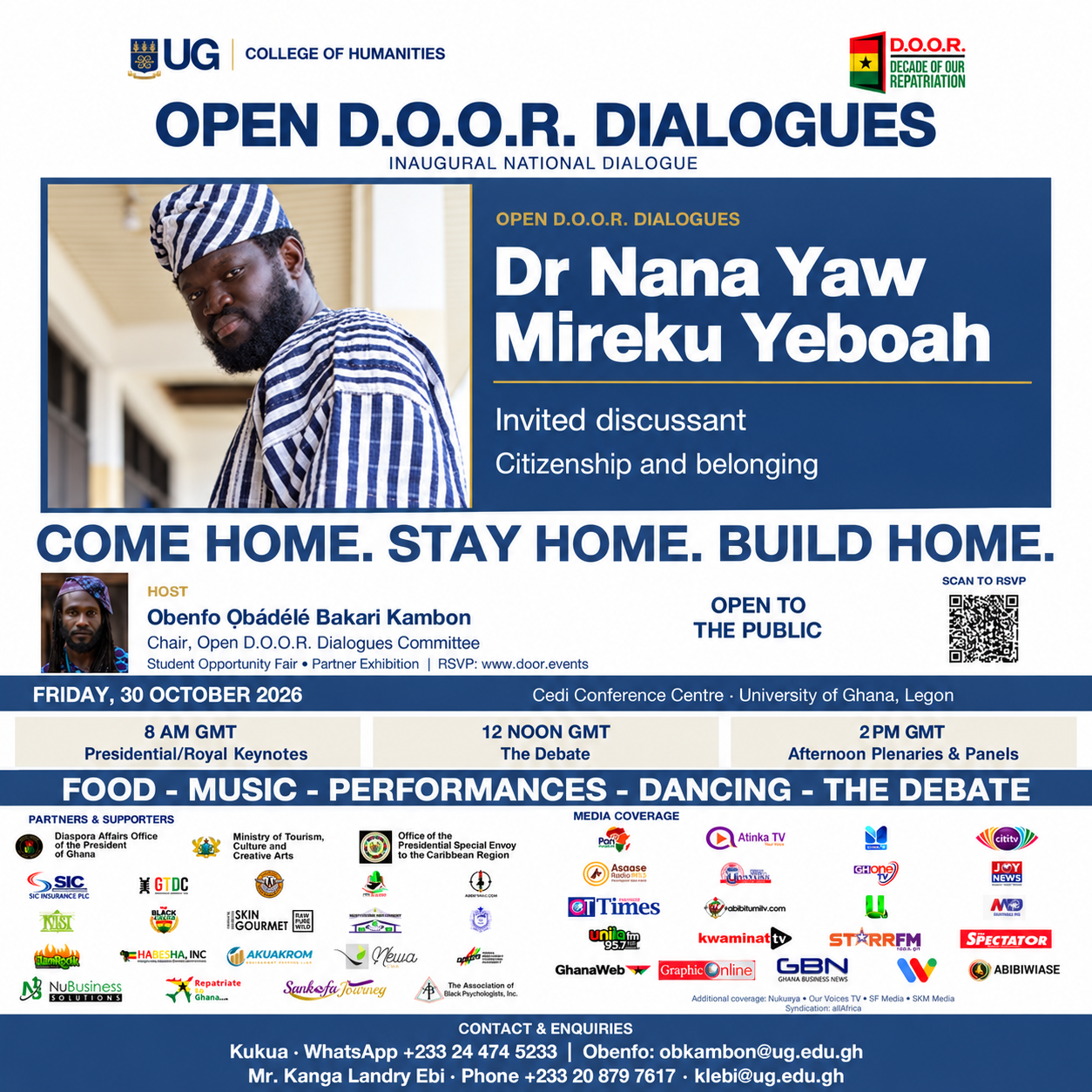 4 days left — Open D.O.O.R. Dialogues with Dr Nana Yaw Mireku Yeboah