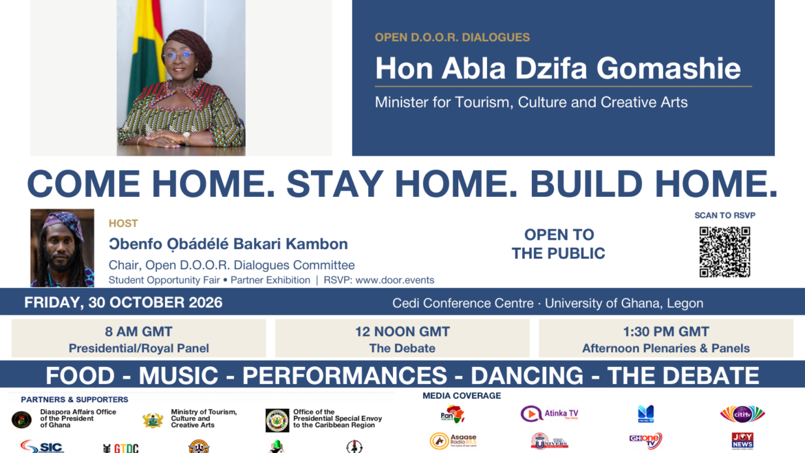 8 days left — Open D.O.O.R. Dialogues with Hon. Abla Dzifa Gomashie